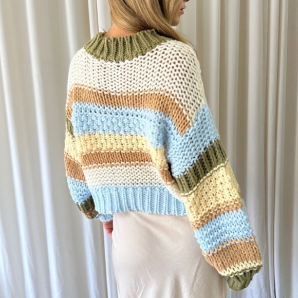 Emory park chunky knit striped sweater - Picture 3 of 4